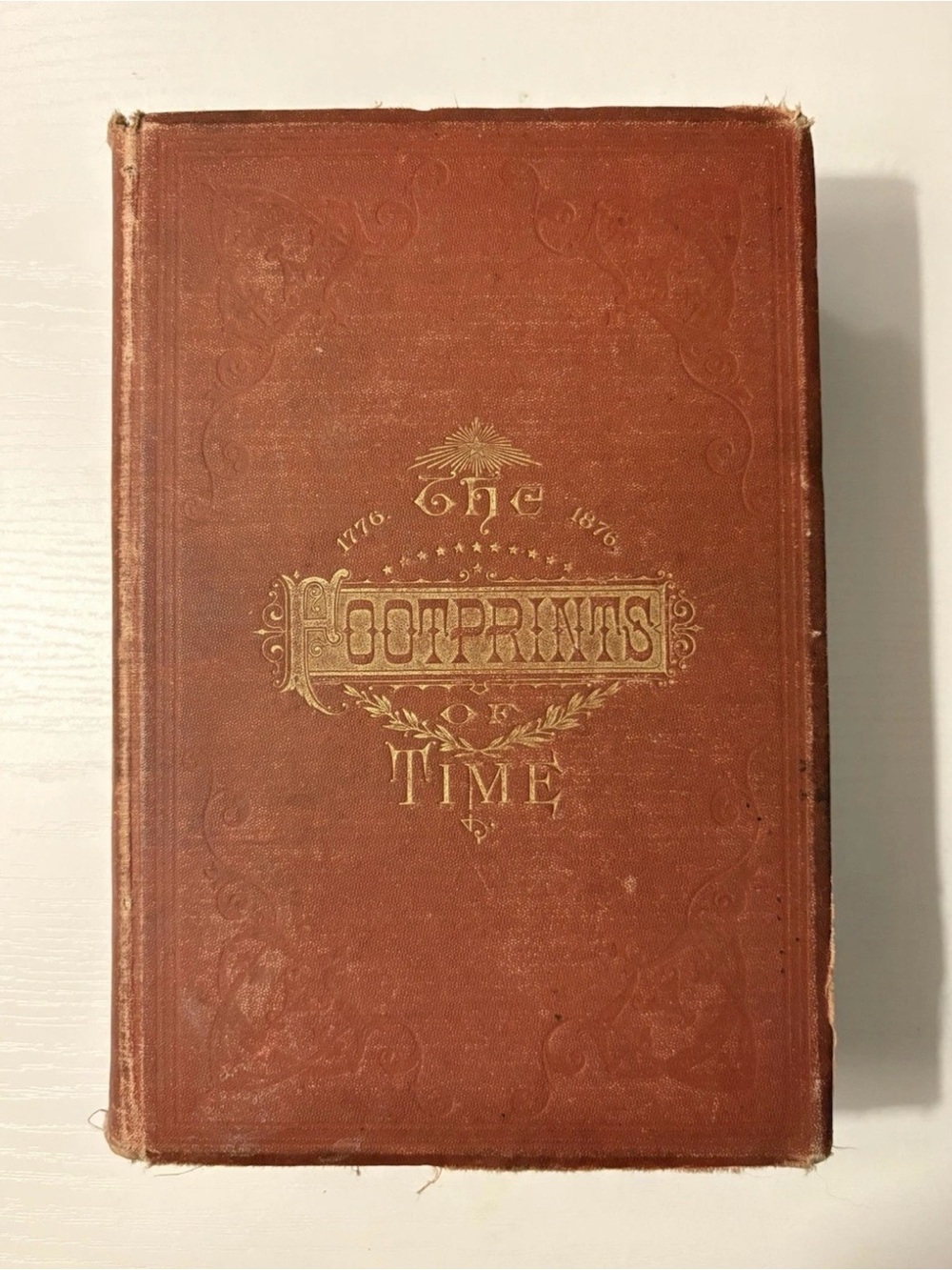 1875 The Footprints of Time Charles Bancroft Antique American Government Book